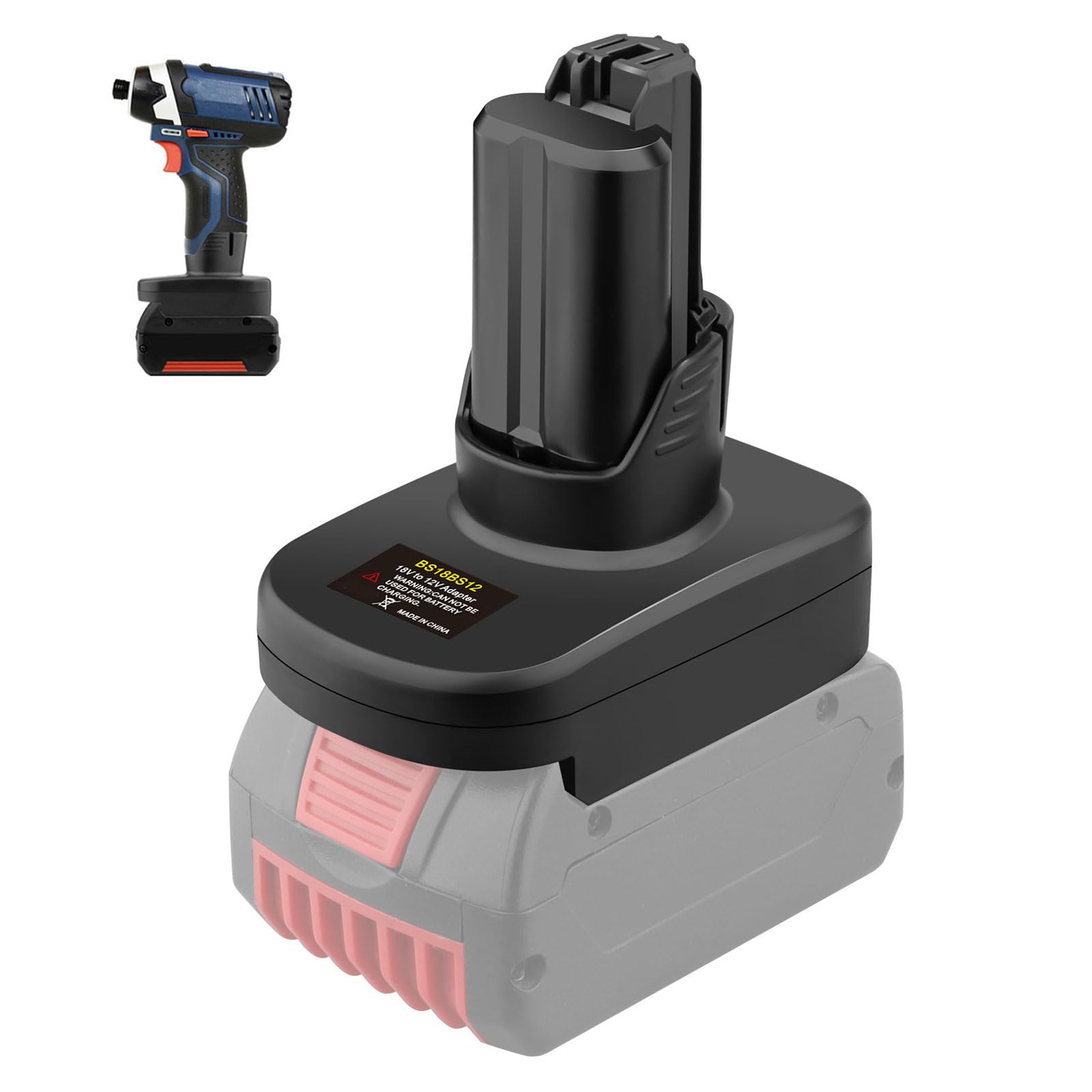 Adaptador de batería de 18 V a 12 V, convertidores de batería para herramientas eléctricas, convierte baterías para funcionar con dispositivos de 12 V