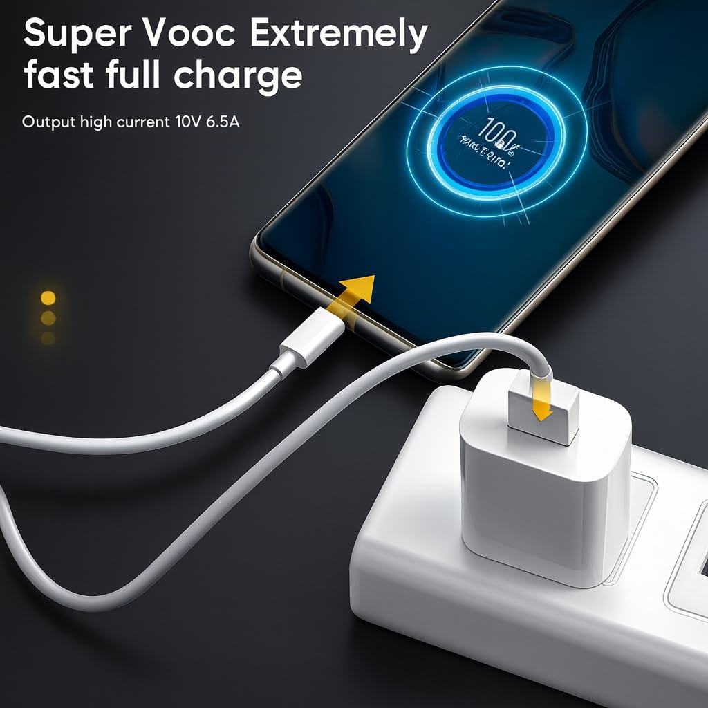 Realme Fast Charging Cable - 65W/80W SuperDart -4