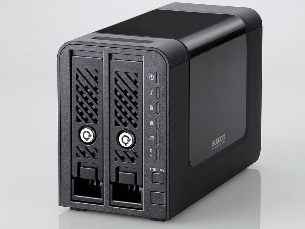 Amazon.co.jp: エレコム Linux搭載 2BayNAS 2TB