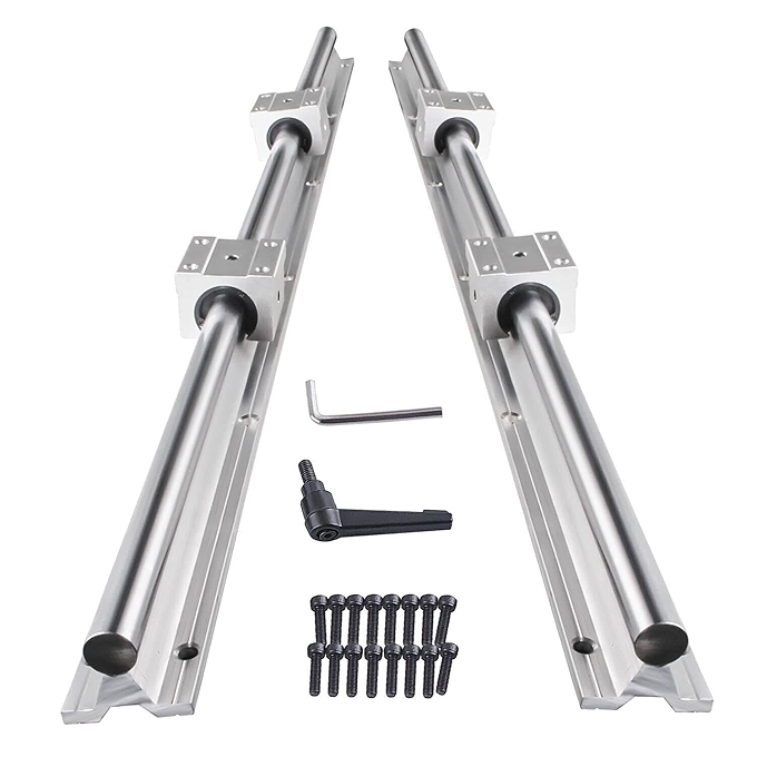 CNCMANS SBR16 Linear Rail Guide with Bearing Blocks for DIY CNC Projects