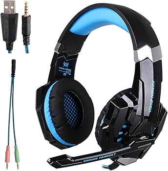 Amazon.co.jp: KOTION EACH ゲーミング ヘッドセット ブラック&ブルー Amazon.co.jp: KOTION EACH ゲーミング ヘッドセット ブラック&ブルー