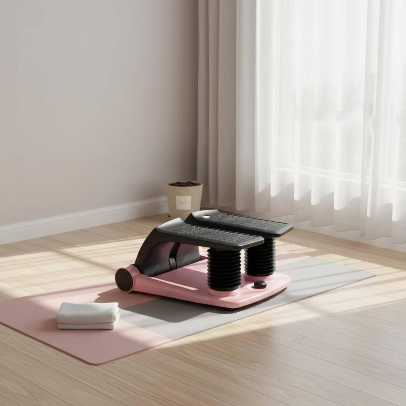 Qianly Stepper Oscillante Intensità Regolabile Portable Step Machine Domestico Preassemblato Macchina a Gradino