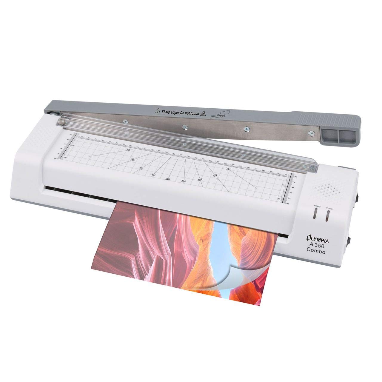 Olympia A350 4 en 1 Laminador Din A3 Incl. Guillotina + Esquinas Redondas y 100 Folio Laminación