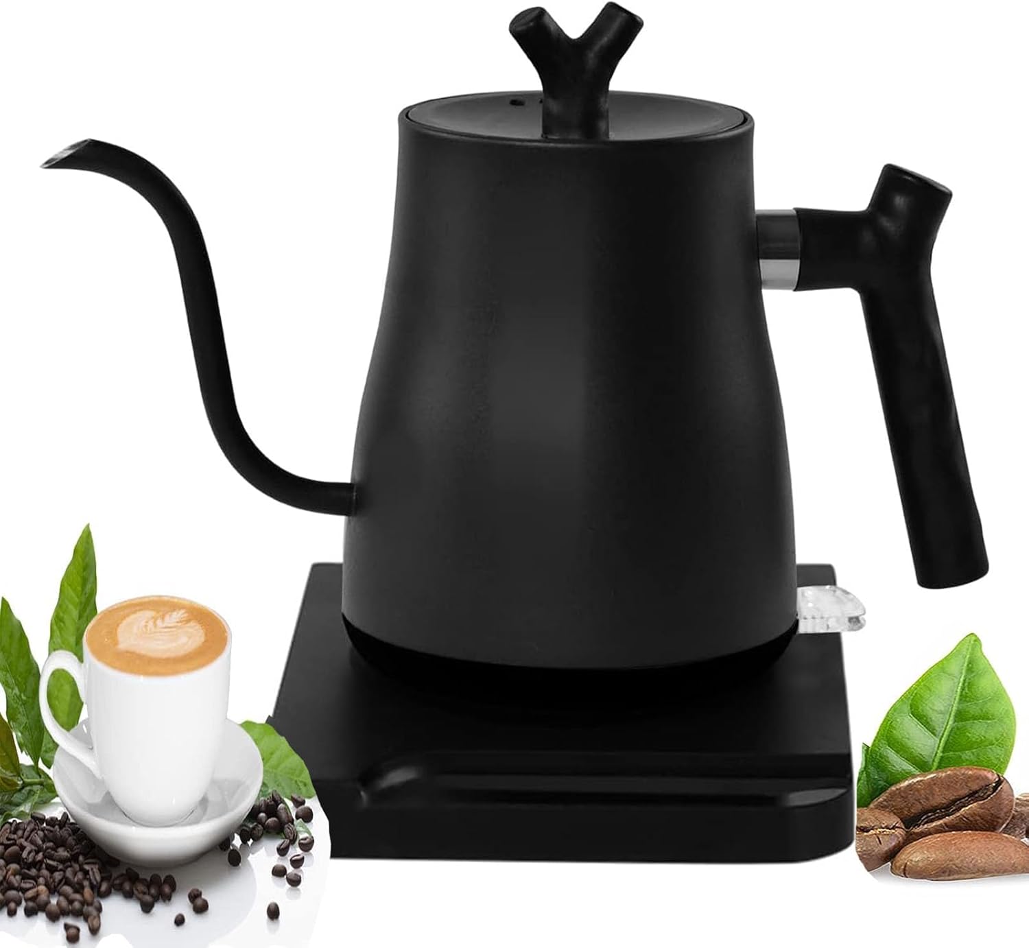 Electric Gooseneck Kettle 0.8L,304 Stainless Steel Ultra Fast Boiling