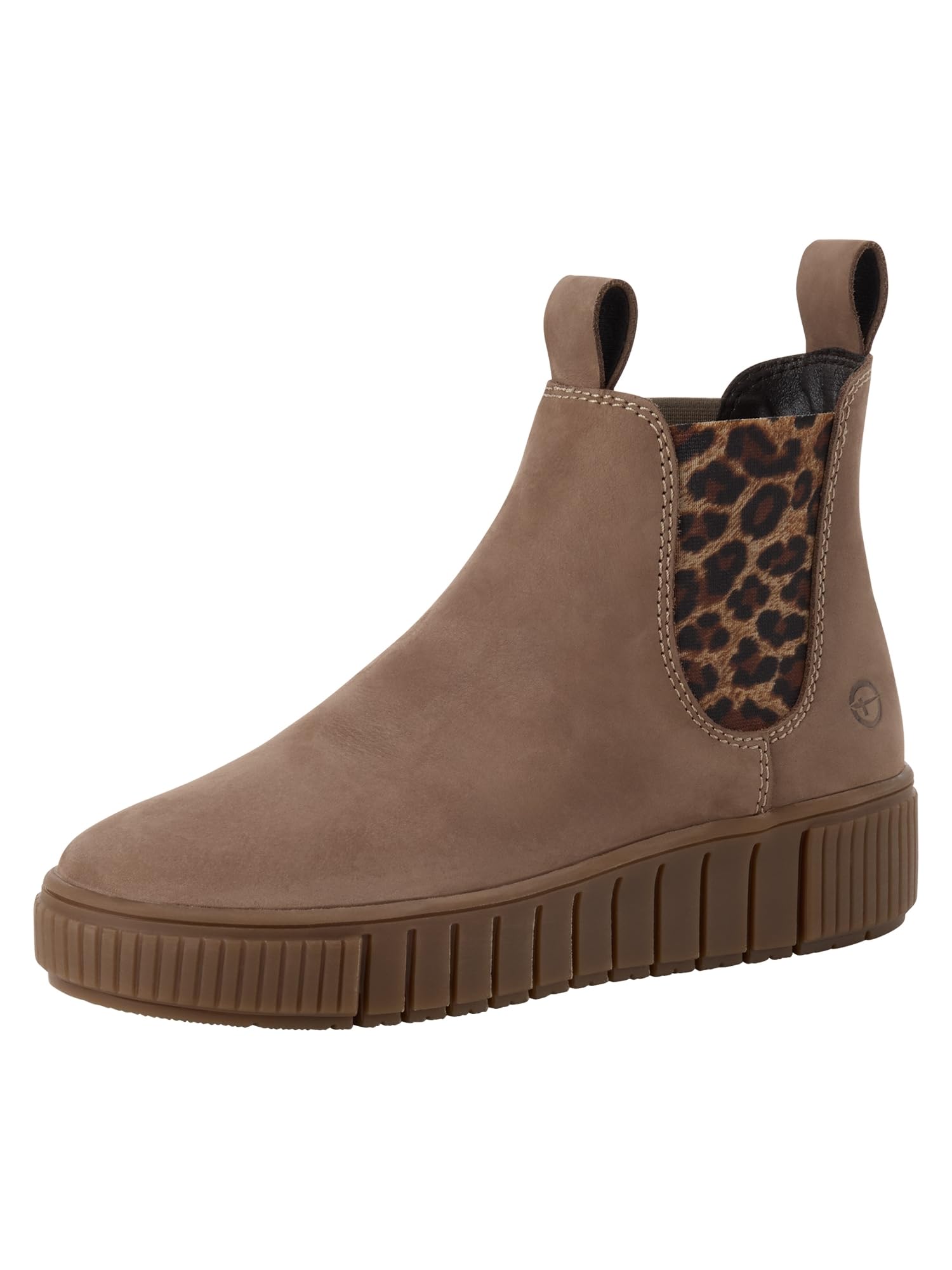 Tamaris Chelsea plano para mujer en color beige taupe y leopardo de la talla 41 8