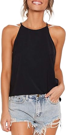 Sleeveless tee shirts womens Clearance