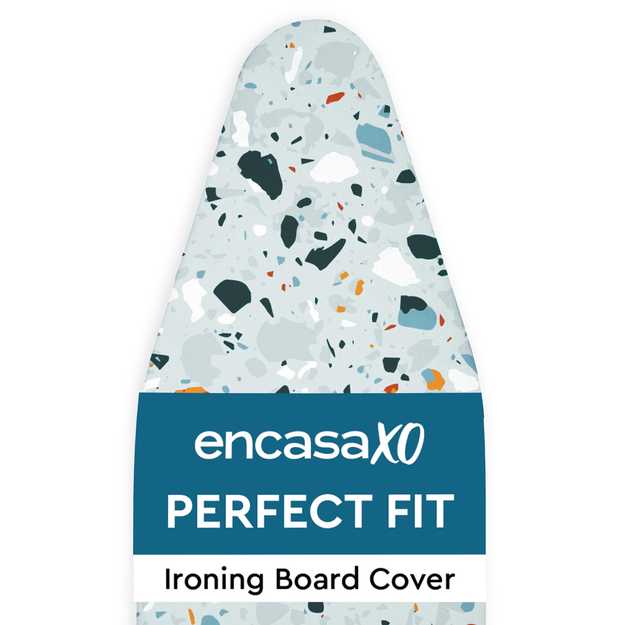 Encasa Homes Ironing Board Cover - Terrazzo Mint -1