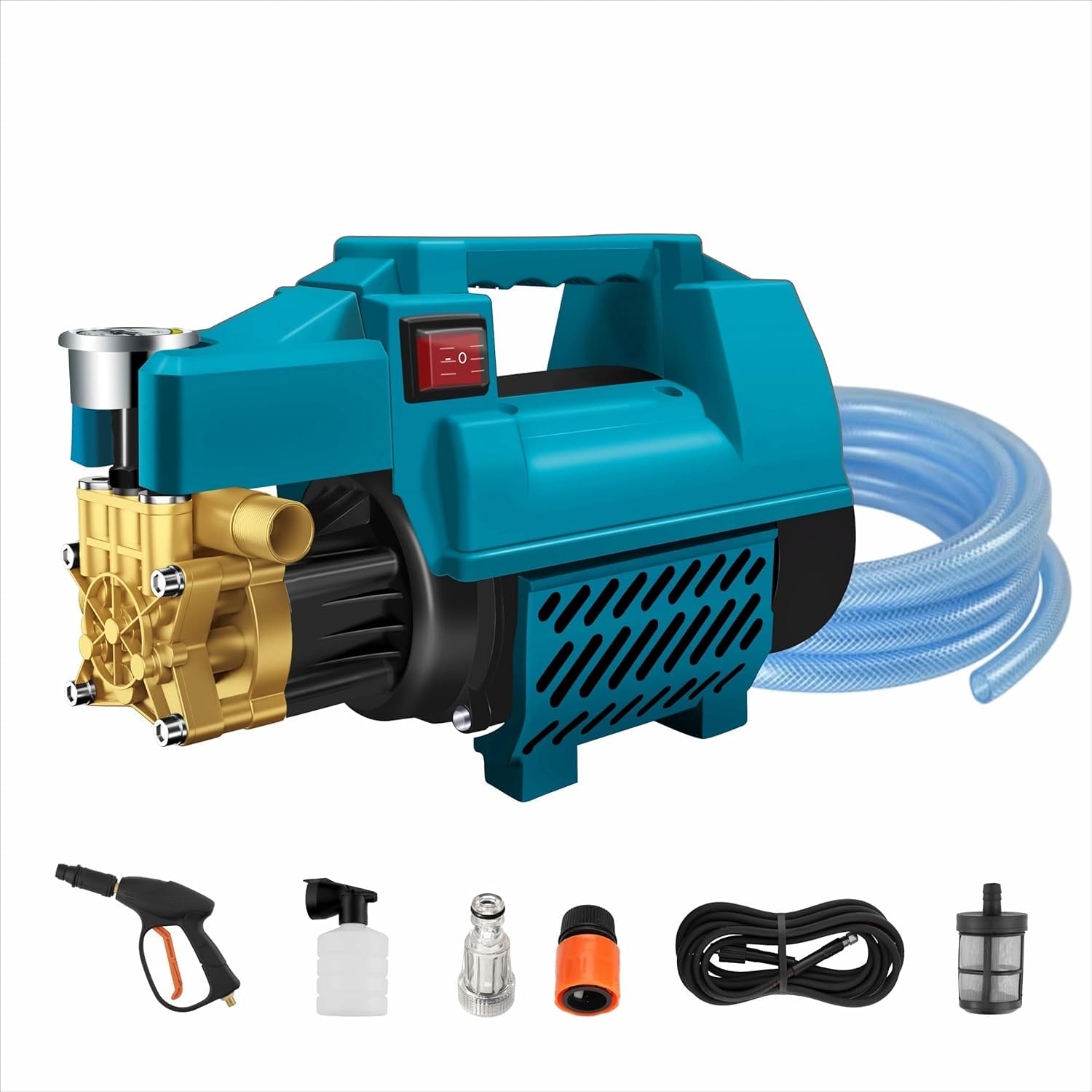 Elephant 1500W Portable High Pressure Washer with Aluminium Pump | Household Cleaning | Foam Gun Included | V2S-03-image-31