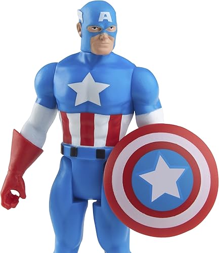 Miniatura 3 de Marvel Hasbro Legends Series 3.75 pulgadas Retro 375 Colección Capitán América figura de acción juguete