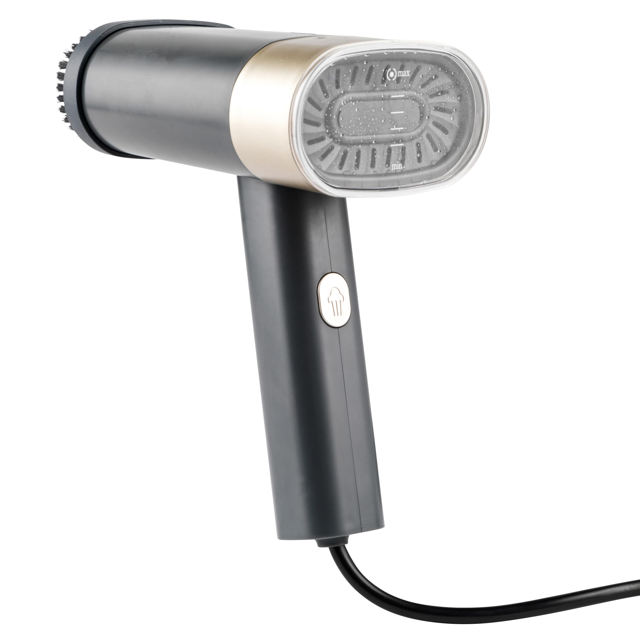 Petra PF01608VDE Fold-Away Garment Steamer - Handheld Travel Clothes Steamer, Foldable Handle, 100ml, Mini Wrinkle Remover, Lightweight, Portable, 1200W, 30 Second Heat Up, No Ironing Board Needed