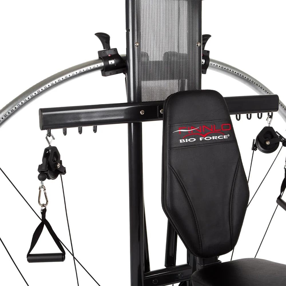 HAMMER Finnlo Kraftstation Bio Force, TNT-Widerstandstechnologie, 110 kg Zuggewicht, über 100 Übungen - Fitnessgeräte für Zuhause Home Gym Sport Gerät | Sportgeräte, Fitness, TNT-Widerstandstechnologie, 110 kg Zuggewicht, über 100 Übungen, Transportrollen