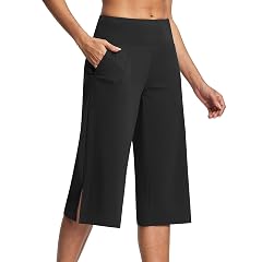 TWGONE Capri Pants for Women Stretch High Waisted Work Yoga Pants Pull On Lightweight Tummy Control Capri Pant