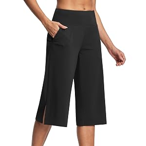 Capris for Seniors Women High Waist Stretch Womens Golf Pants Summer with Pockets Work Casual 2025