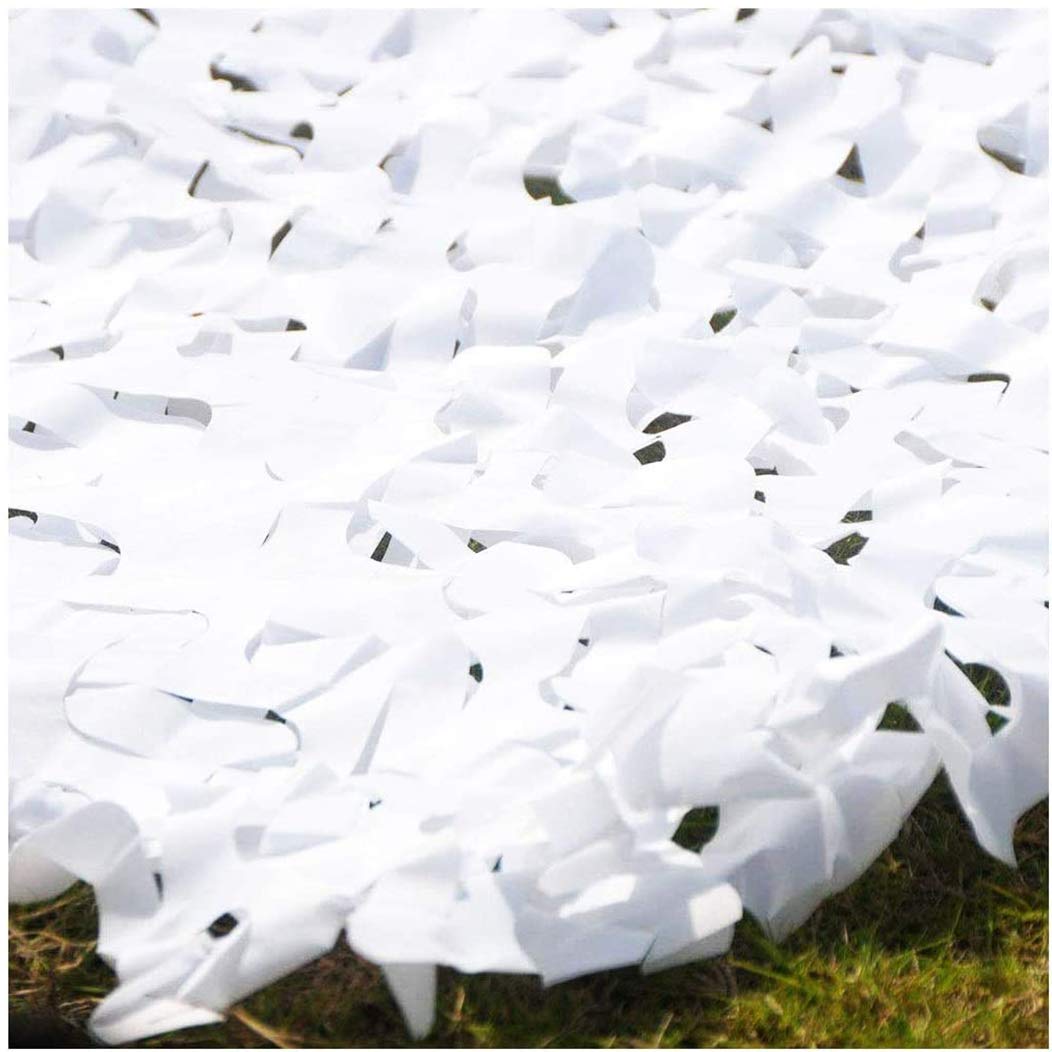 Camouflagenet Zonnescherm, Camouflagenet Jacht, Militaire Decoratie, Schaduwnet 2M 3M 4M 5M 8M 10M, Verschillende Maten, Wit