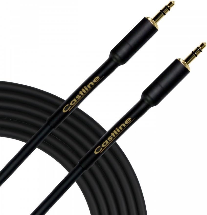 50 Ft Castline Gold 3.5mm TRS Straight Balanced Stereo Patch Cable Mogami Neglex 2549
