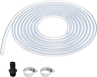 5692 Dehumidifier Drainage Parts Kit Compatible with AprilAire Whole Home Dehumidifier E070, E080, E100, E130, Including 13 Feet PVC Drain Tube, Threaded Fitting, and Adjustable Hose Clamps