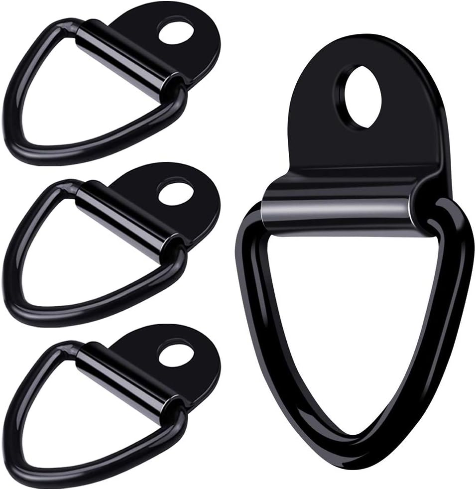 V-Ring Trailer Cargo, Tie-Down Anchor with Bolting Hole, Replacement for D-Ring Plastic Flush Mount Pan Fitting Trucks and Warehouses Downs Cargo Trailer Tie Downs