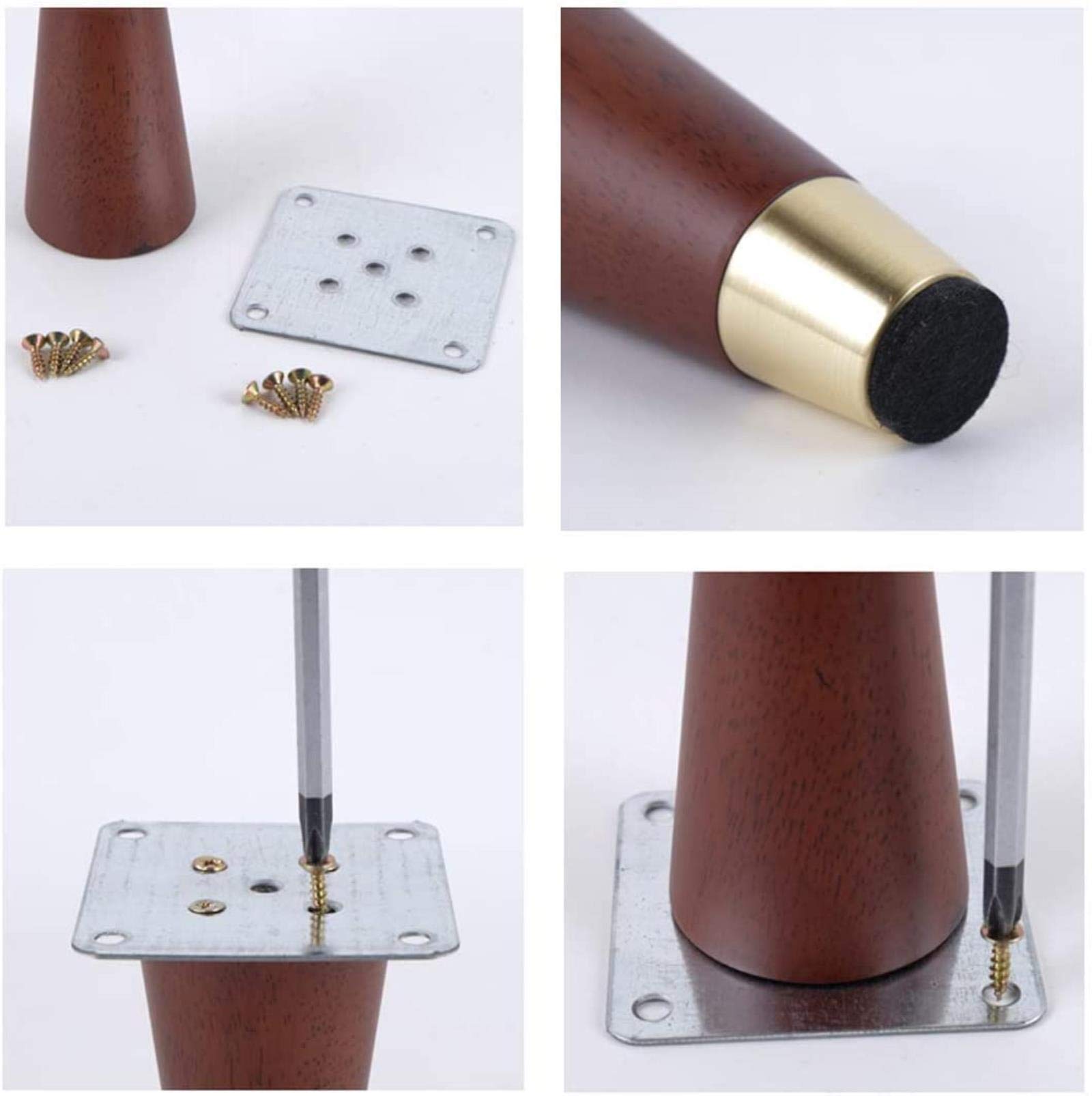 Set van 4 houten poten, taps toelopende bankpoten, vervangende tafelpoten van massief hout, bedverhogers, fauteuil, salontafel, bank, bureau, kast, voeten, eiken, houtkleur, kantelbaar, 8 cm/3,1 inch Set van 4 houten poten, taps toelopende bankpoten, vervangende tafelpoten van massief hout, bedverhogers, fauteuil, salontafel, bank, bureau, kast, voeten, eiken, houtkleur, kantelbaar, 8 cm/3,1 inch