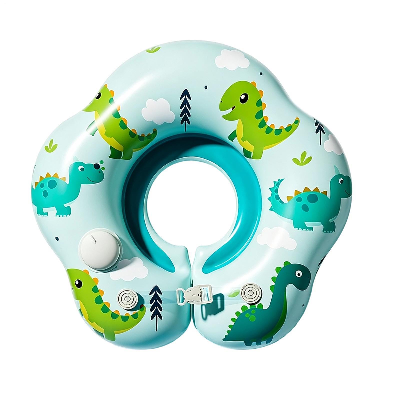 Kids Swim Float 2-in-1 Inflatable Anti-Choking Dinosaur Water Toys
