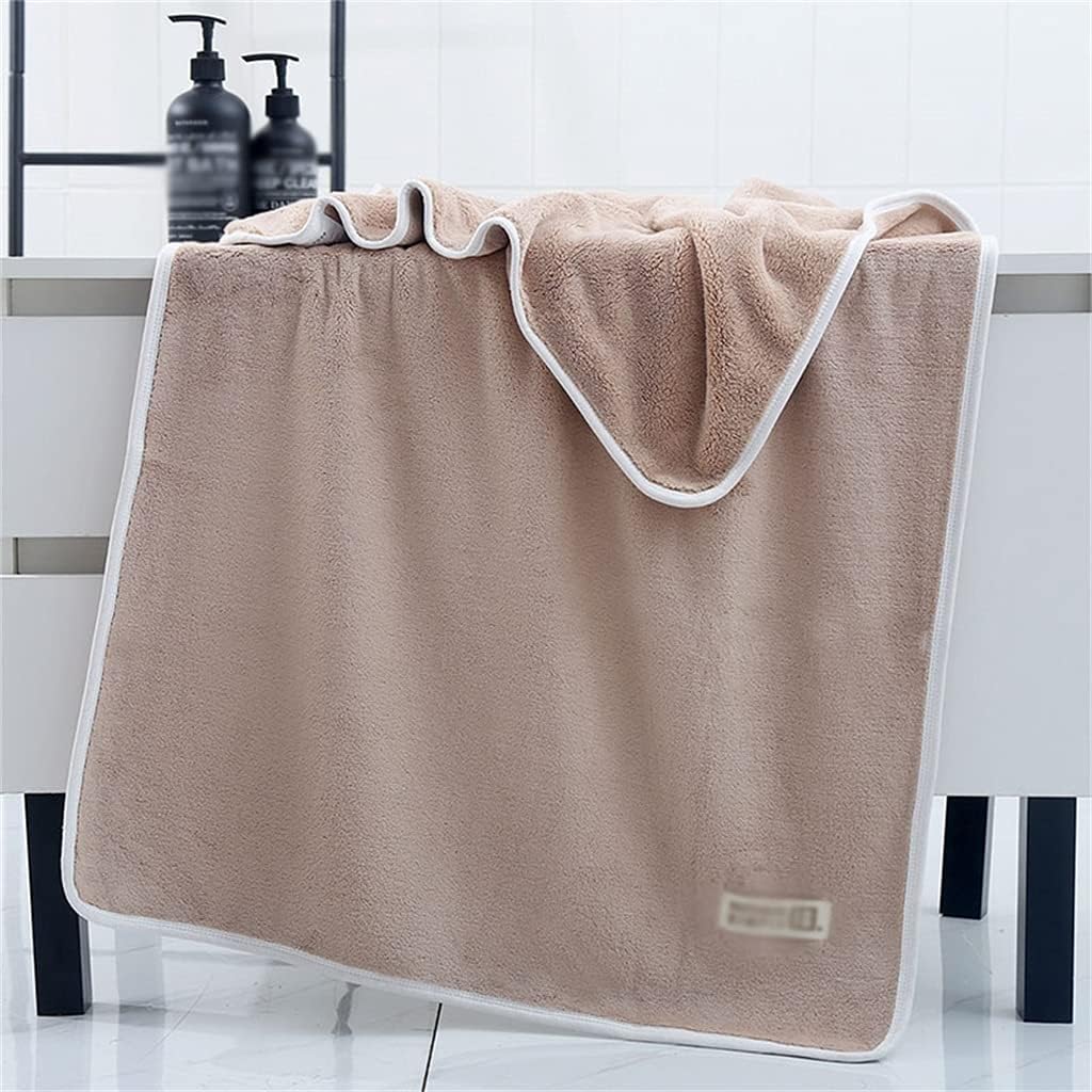 Bath Towel Household Increase Thickening Female Male Couple Absorbent Quick-Drying Bath Towel(E)