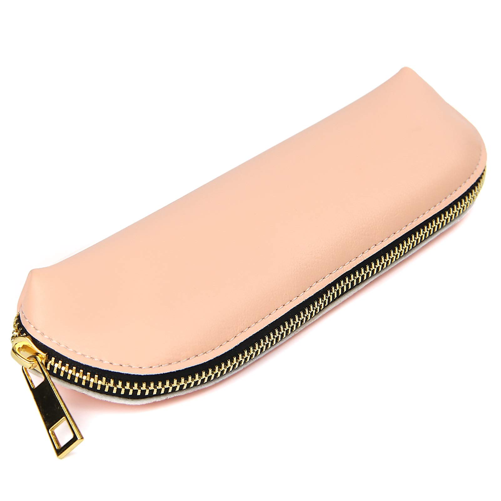 Astuccio in pelle, astuccio piccolo, Astuccio for penna e matita in pelle PU multicolore 19,5x6 cm(Pink)