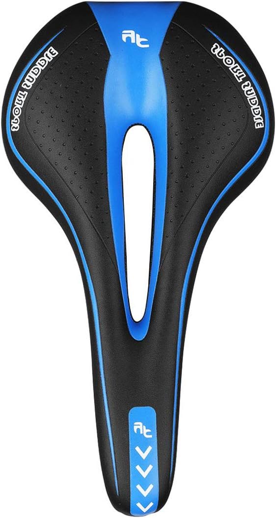 Bicycle Saddle, Comfort Anti-Shock Adjustable Non-Slip Seat for Mountain Bike