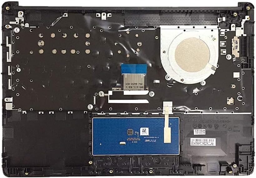 Replacement for HP 14-cm 14T-CM 14Z-CM 14-CK 14-ck 14-cm 14-dg 14q-cs 14q-cy Laptop Upper Case Palmrest Keyboard Assembly Part L23241-001 L23491-001 6070B1306303 Top Cover Smoke Gray