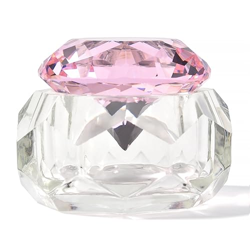 Miniatura 8 de KADS 4 piezas de vidrio Dappen Monomer Dish Acrylic Nail Cup para líquido y polvo con tapas