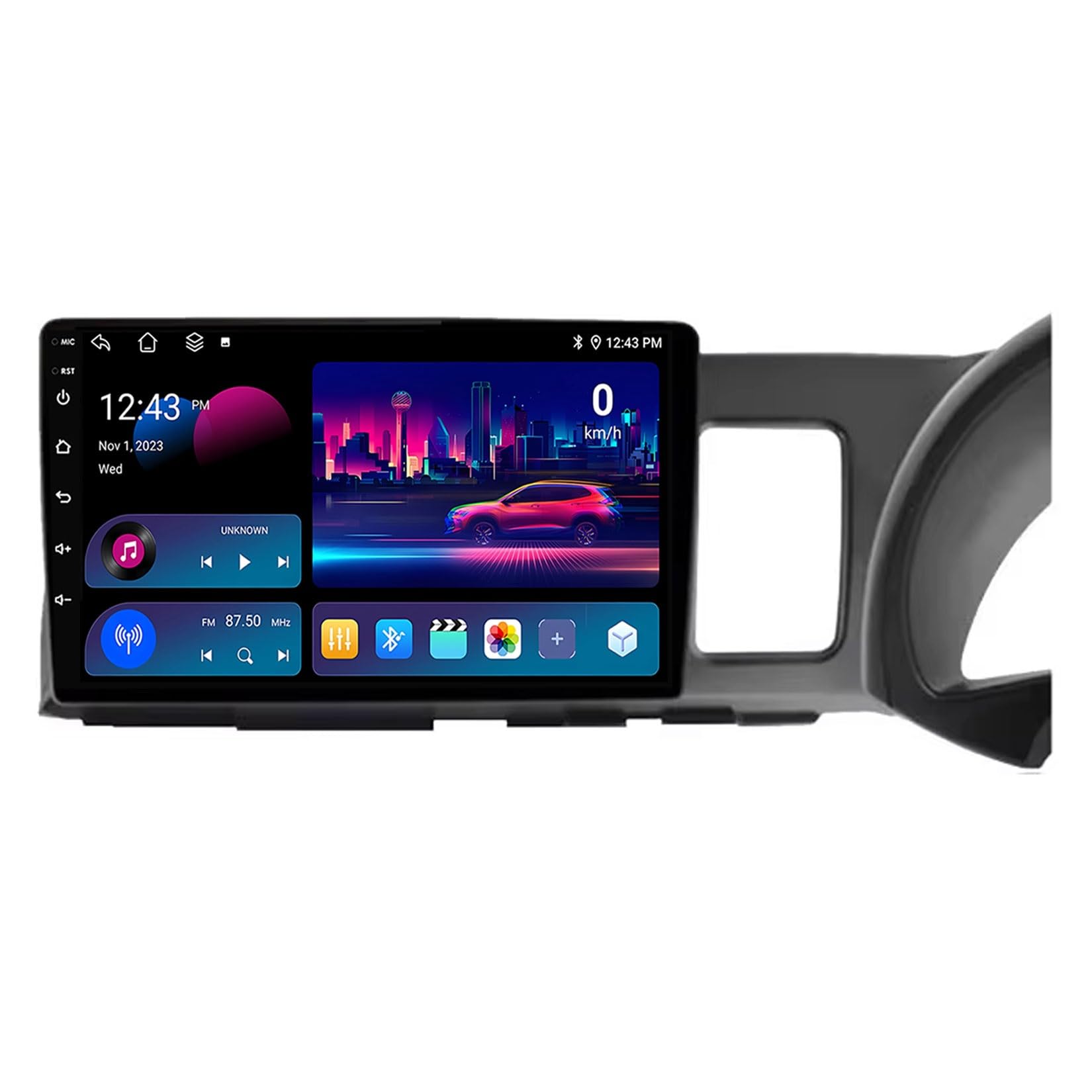 Radio samochodowe z systemem Android 14 do Toyota Wish XE10 2003-2009 9-calowy ekran dotykowy GPS USB WiFi kamera cofania RDS MIC obsługa Carplay DSP sterowanie kierownicą(T1 8Core 8+128G)