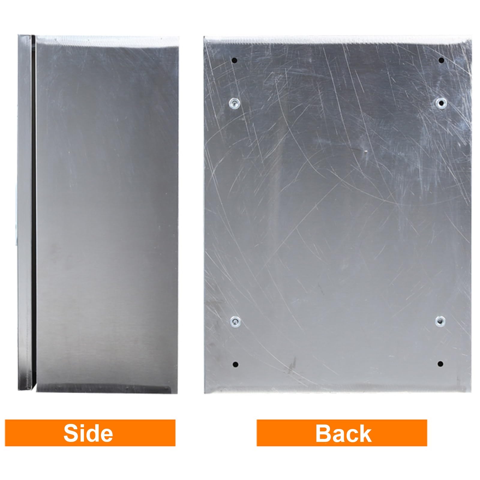 Caja Estanca Exterior Electrica de Acero Inoxidable 60x80x20cm, Caja de Conexiones para Exteriores IP66, Caja Eléctrica Universal con Cerradura y Placa de Montaje(60x80x20cm)