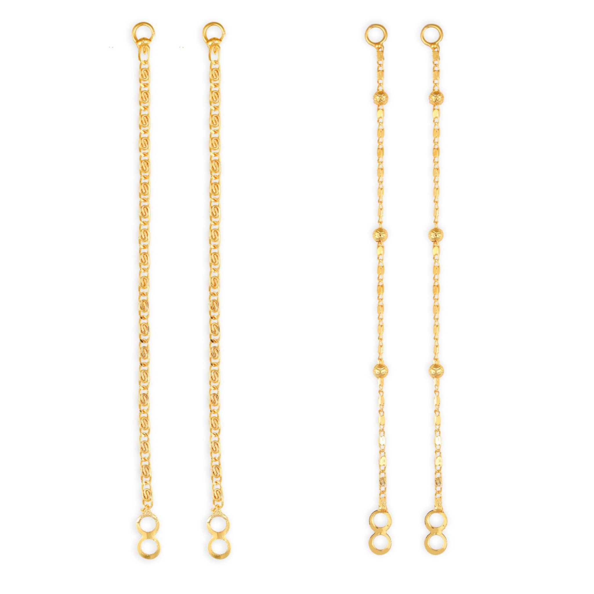 VFJ VIGHNAHARTA FASHION JEWELLERY 1 one gram gold Plated alloy Kanchain Ear chain kanoti ear Cuff Ear to Ear Chain Combo valentine day gift valentineday gift for Women and Girls [VFJ1024-1022KC ] (B09SV5MQYC) Amazon Price History, Amazon Price Tracker