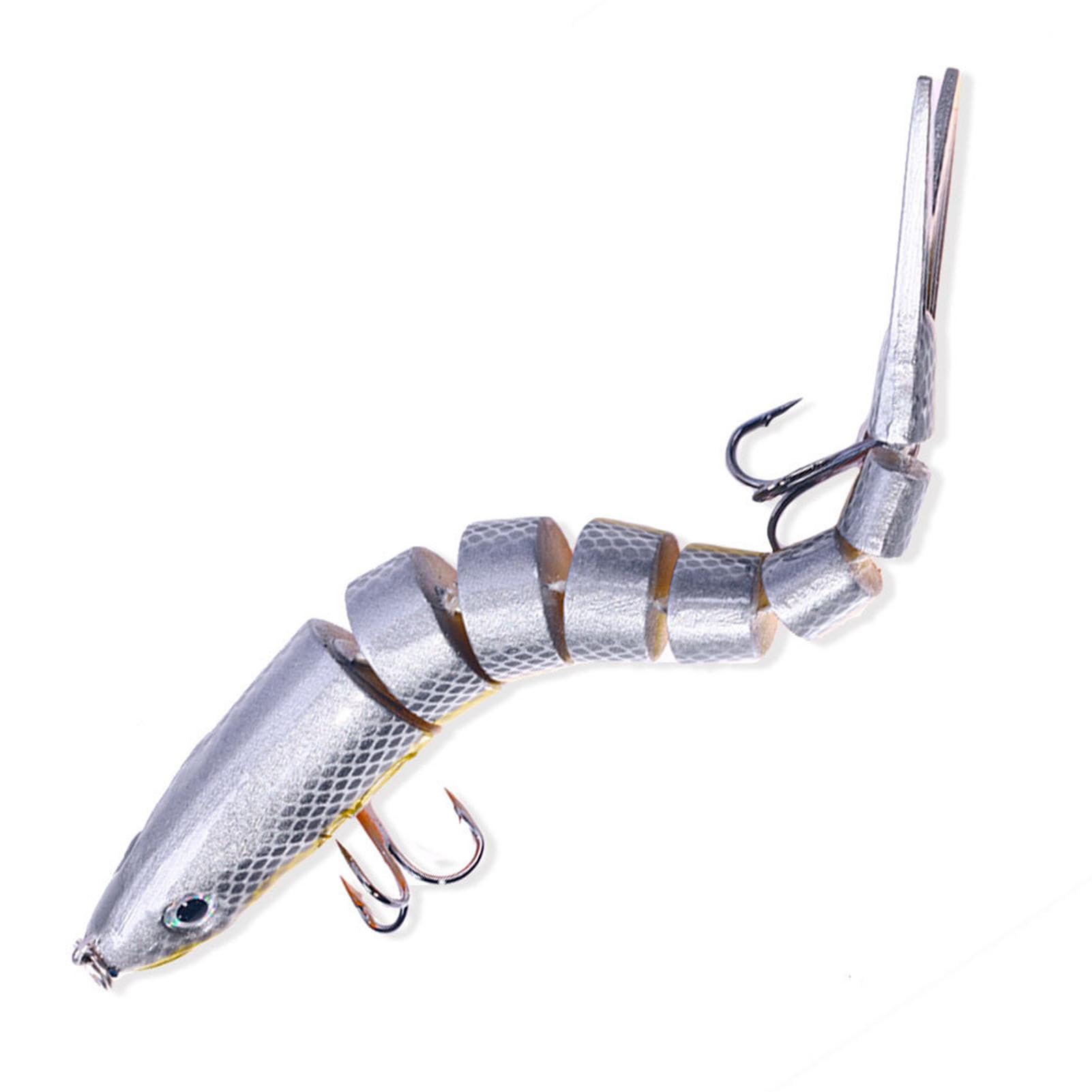 Swimbait snodati multipli, Swimbait snodati | Esche da pesca multifunzionali,Swimbait snodato a 8 sezioni per Crappie, esche da nuoto realistiche per la pesca alla spigola in acqua e salata
