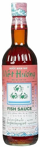 Miniatura 3 de Three Crabs Viet Huong Fish Sauce 24 FL Oz With NineChef Long Handel Coffee Spoon (1 botella) 3 cangrejos salsa de pescado viet huong salsa de