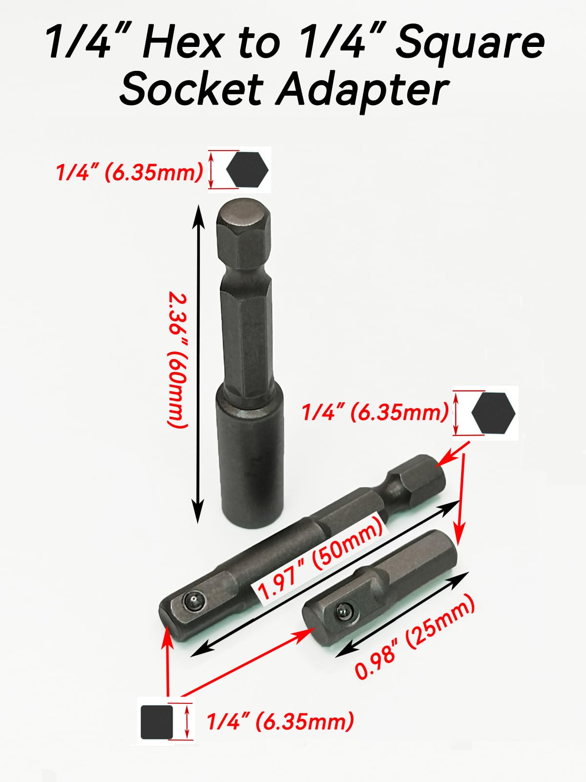 NOXHEAIB 7-Pieces 1/4