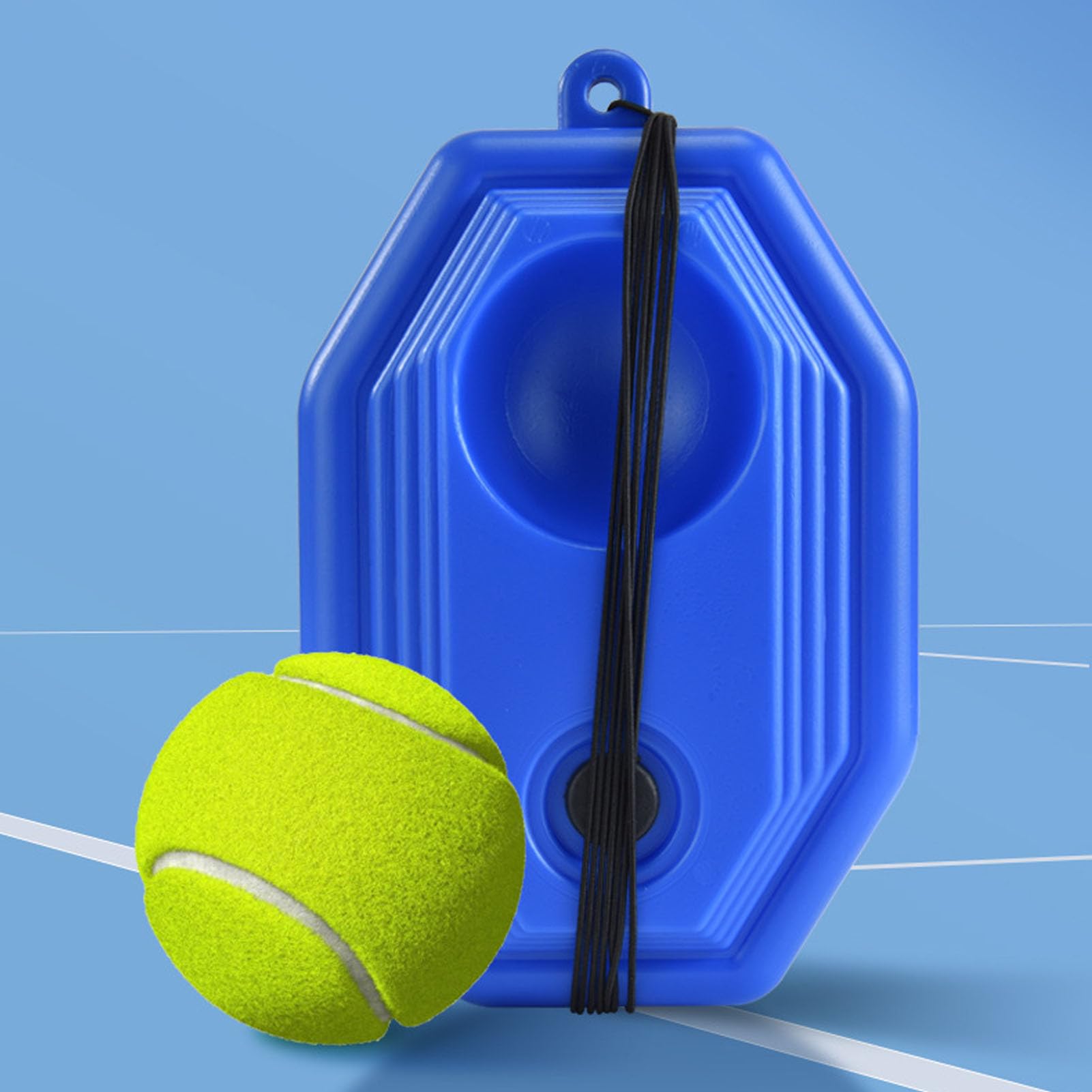 Set di Trainer da Tennis, Racket Singolo Portatile Tineratore Rimbalzi di Allenamento per i Principianti per Principianti