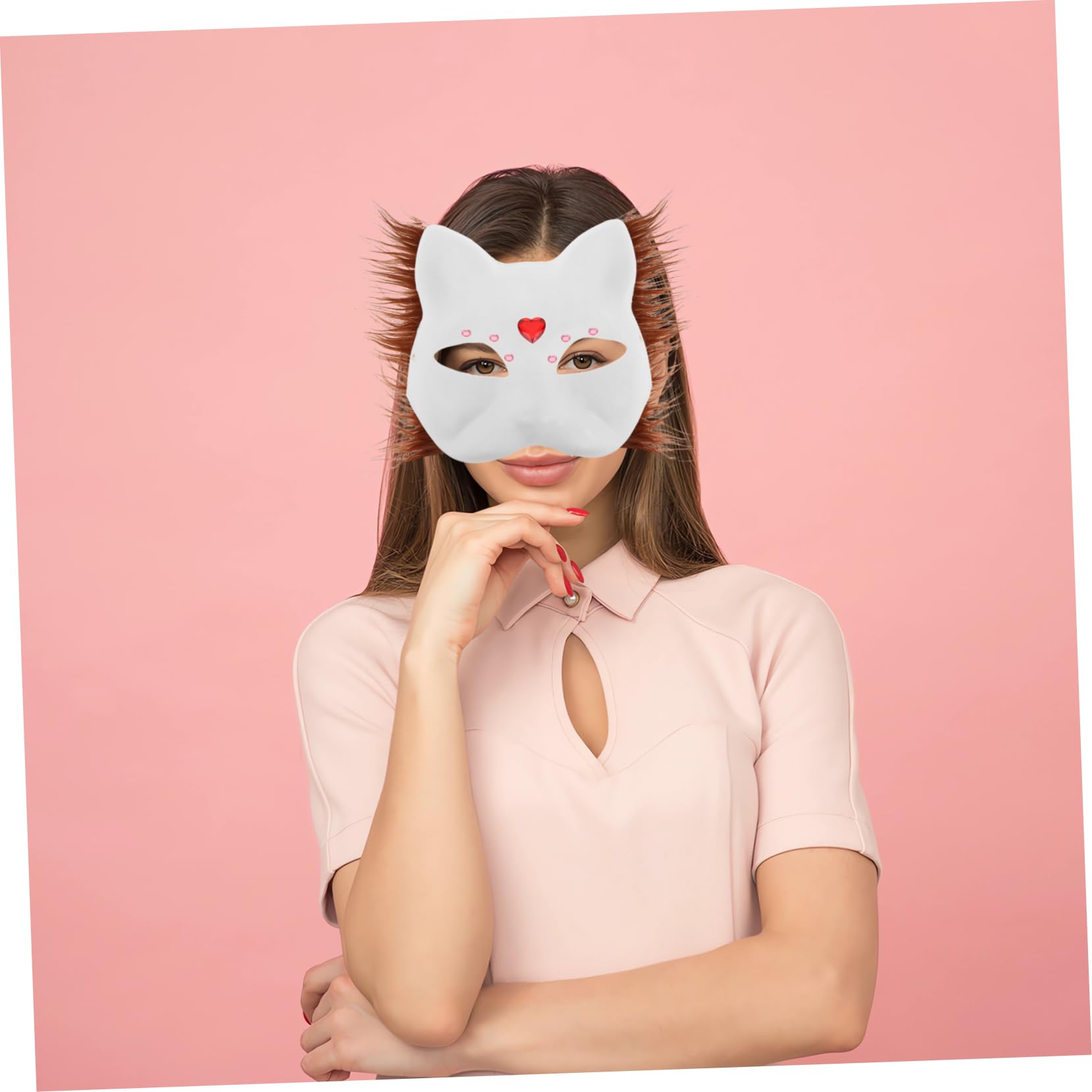 ibasenice Maschera Per Gatti - Maschera Semplice Morbida E Confortevole - Animale Per Bambini E Adulti