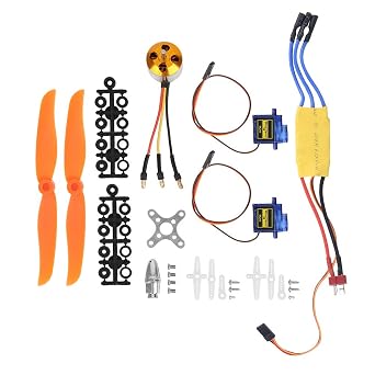 RC A2212 2200KV Brushless Motor, New 30A ESC Electric Speed Controller SG90 9G Micro Servo 6035 Propeller Accessory Kit for RC Plane, RC Plane KitRC Plane Kit