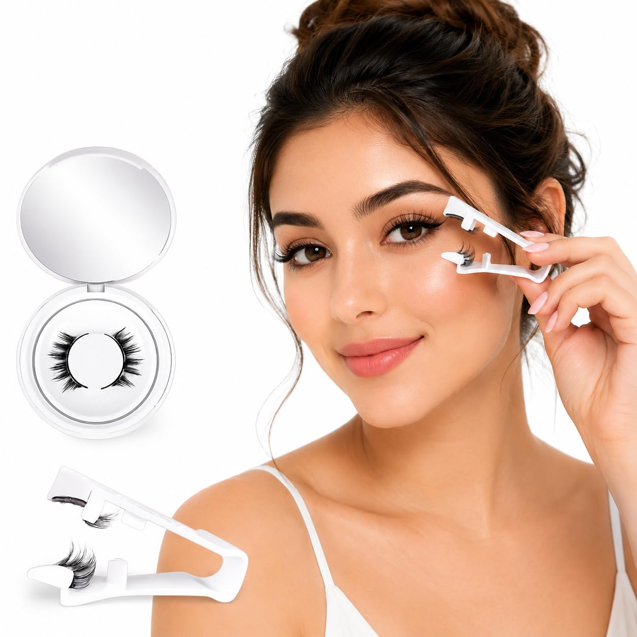 Reusable Magnetic Eyelashes with Applicator | Natural Looking False Lashes | No Glue Required | Lightweight & Comfortable | Easy Wear Magnetic Lashes for Women-image-36