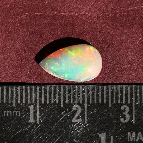 Pierre opale blanche véritable 1,9 carat pour fabriquer un bijou - 6