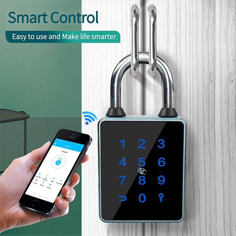 TTLock ContraseñA Candado Bluetooth Pantalla TáCtil RFID Tarjeta IC Llave Seguridad para el Hogar Gabinete Impermeable Candado ElectróNico