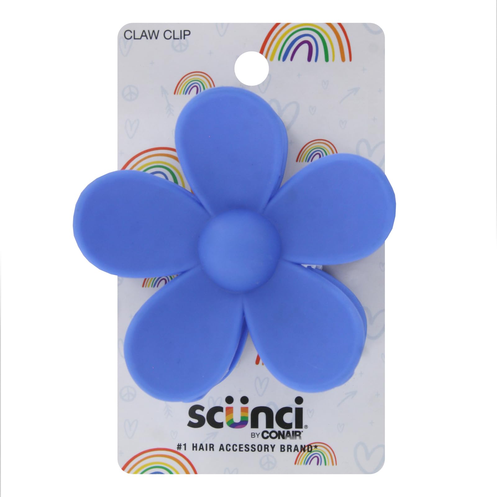 Amazon.com: Scunci Jumbo Flower Claw Hair Clip for Women, Fun
