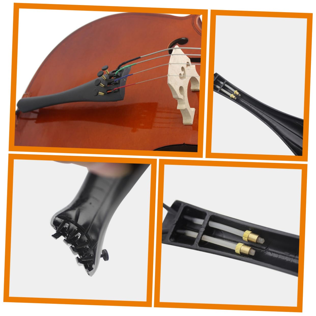 Toyvian 5sets Completo Di Accessori Per Violoncello Pannello Cordiera Facile Manutenzione e Ottima Stabilità Per Musicisti Professionisti e Amatori