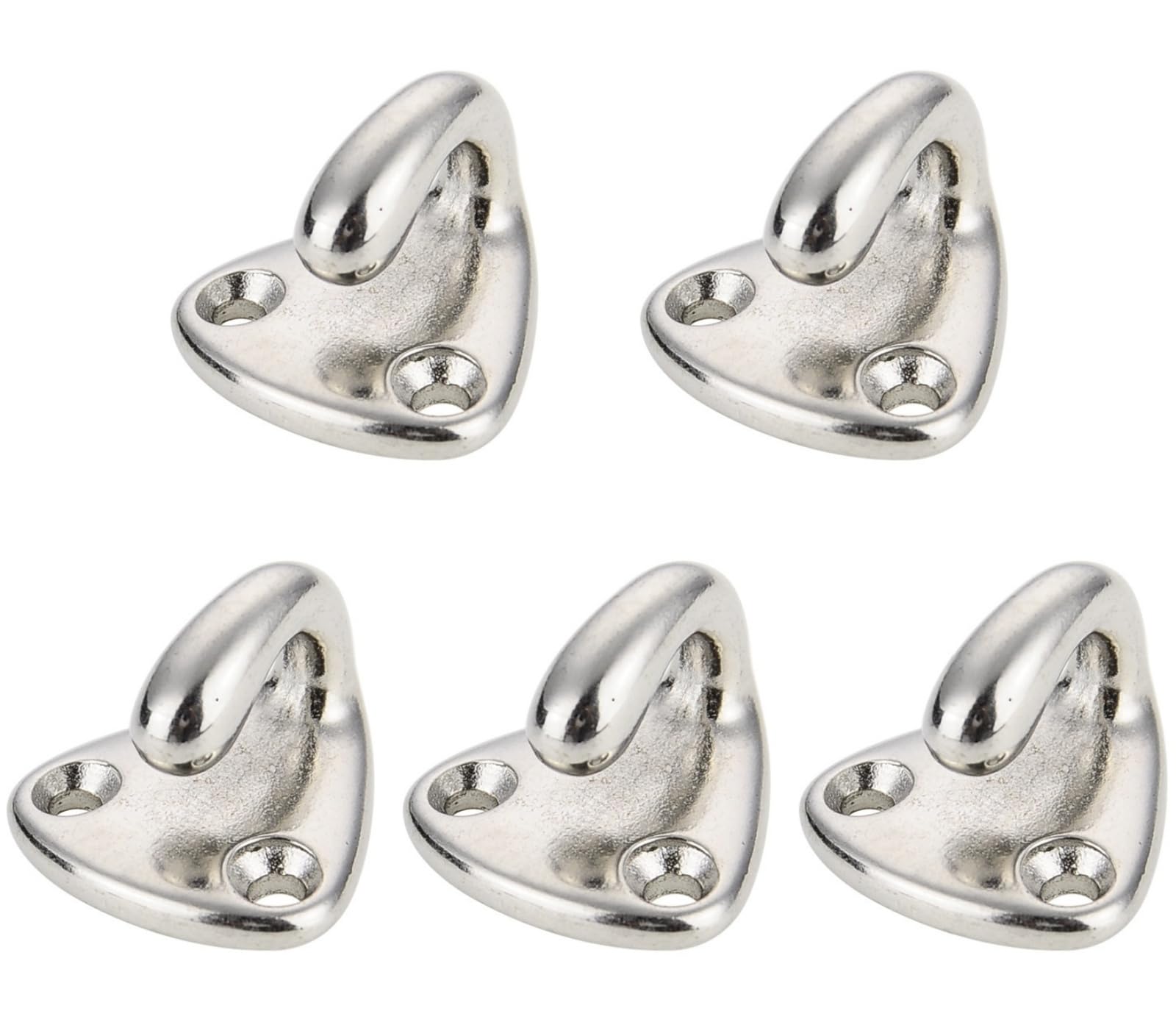 MeitrciL Boat Eye Fender Hook, 316 Stainless Steel Fender Hanger Mini Snap Attach Rope Hook Marine Boat Hardware Accessories for Hanging Clothes, Coats, or Fenders on Your Boat (5)