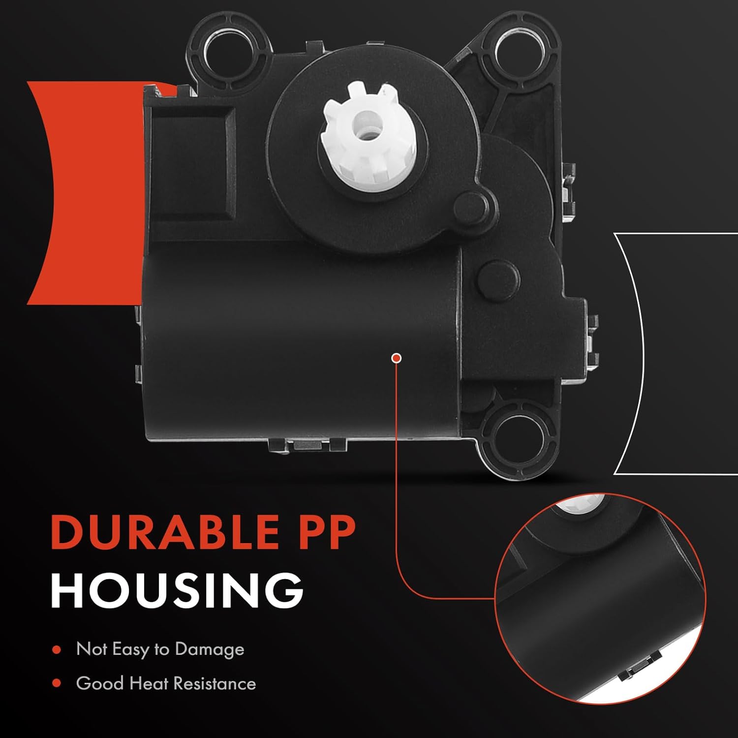 A-Premium HVAC Heater Blend Door Actuator, Compatible with Hyundai Elantra, Santa Fe, Genesis & Kia Forte, Forte Koup, Forte5, Sedona, Sorento, Soul, Soul EV, Stinger, Rondo & Genesis G80, G90