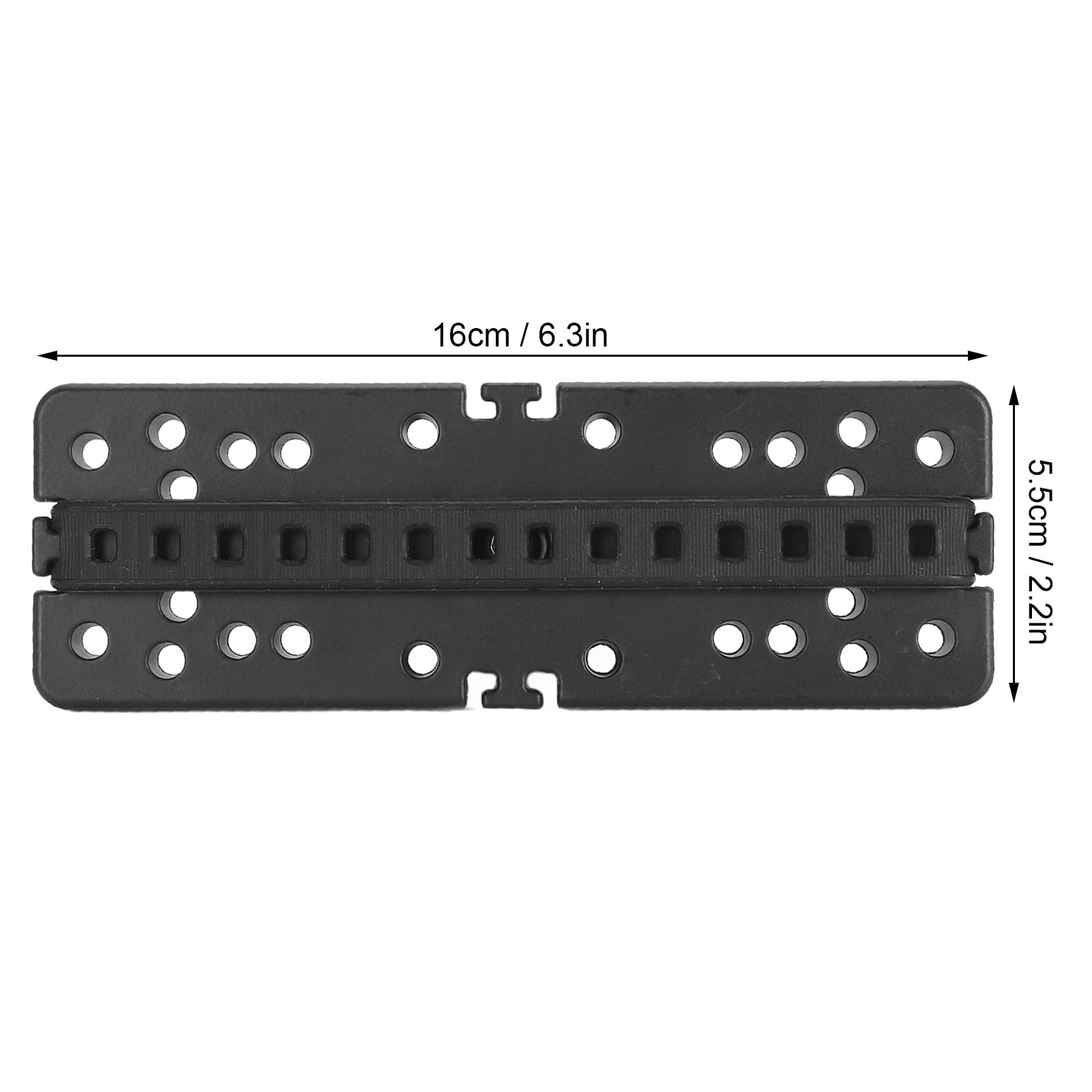 Fish Finder Mount Base, Black Rectangular Design 360 Degree Rotation Mount Base for Boat Canoe Kayak