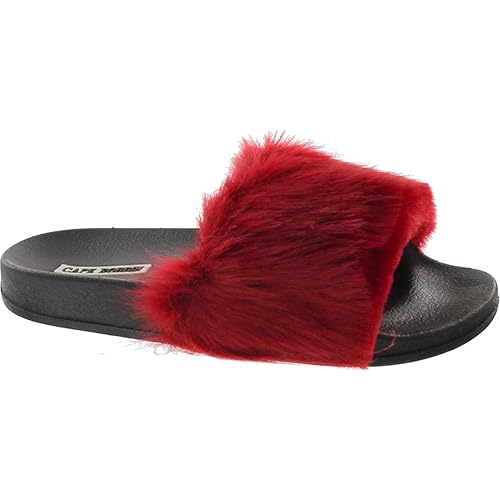 fluffy flip flops nike