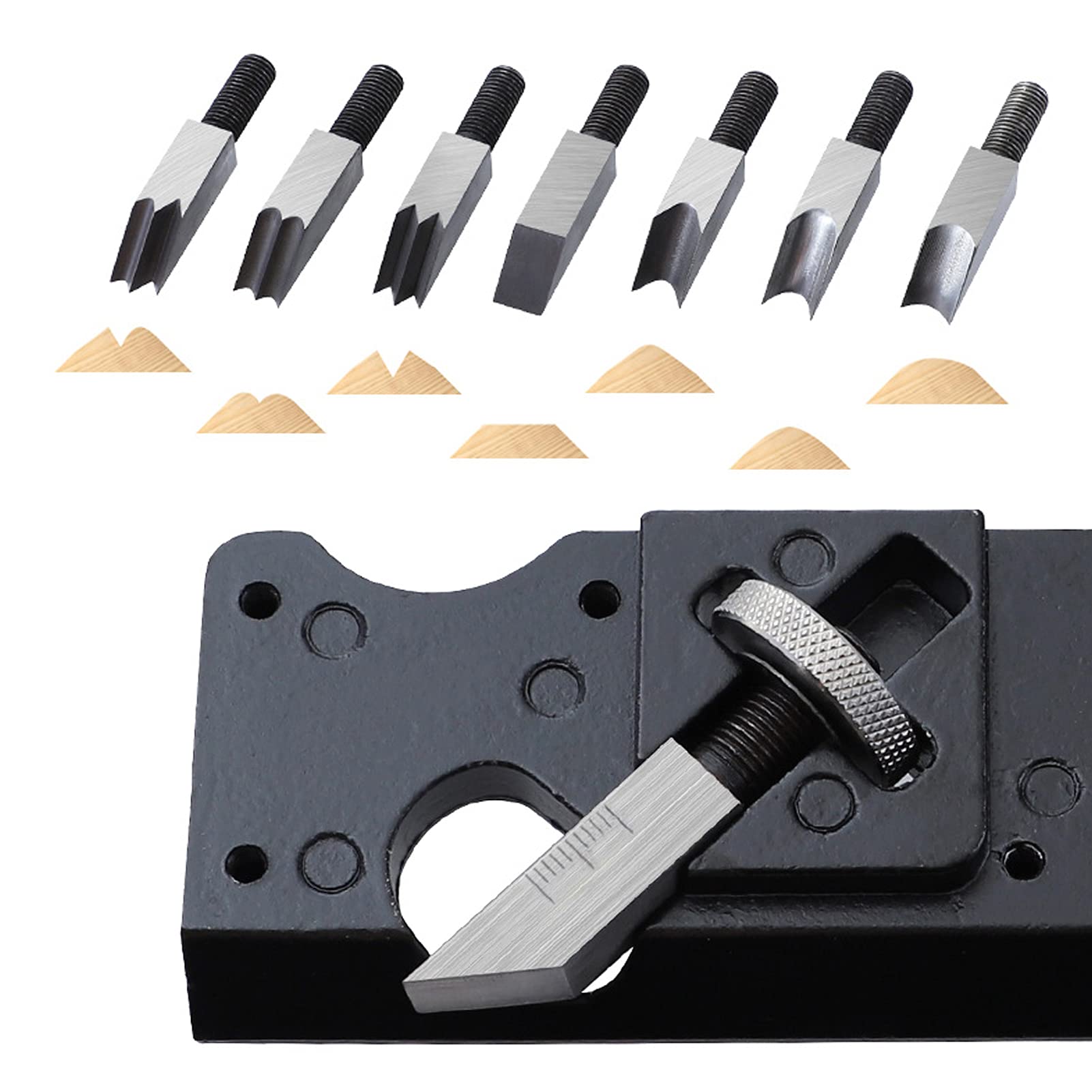 AVIMYA Houtbewerking Blade Edge Hoek Schaafmachine Trimmen V-vormige afschuining Gipsplaat Gipsplaten Hoek Vliegtuig Ontbramen Hout Schaafmachine Gereedschap (Maat: E