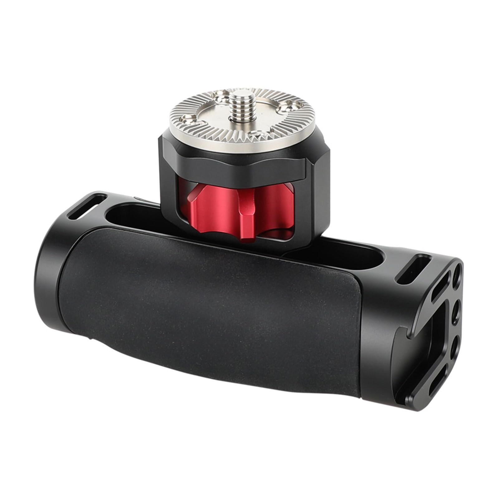 Impugnatura ergonomica laterale con montaggio a vite da 1/4 pollici per fotocamera DSLR Cage impedisce scivolamenti accessori di montaggio facili maniglia professionale follow concentrazione