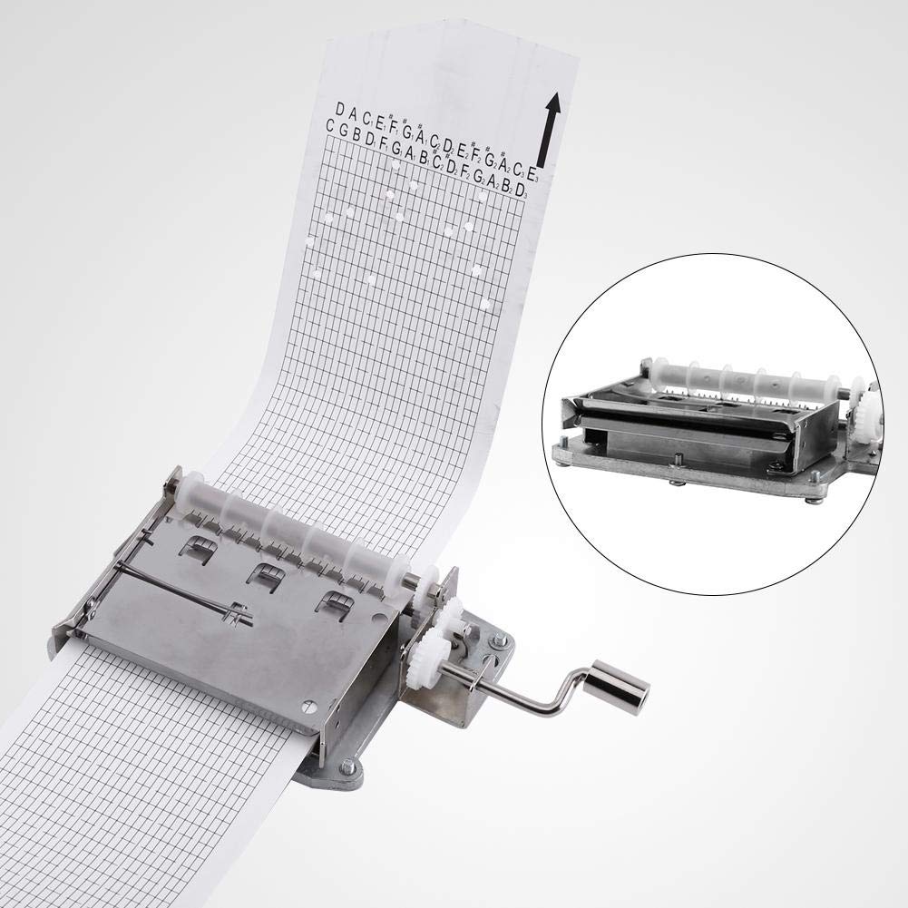 Kit creatore di Carillon 30 Note, Materiale di qualità, Carillon a manovella, Regali, Decorazioni per la casa, Facile da Realizzare, Parte del Movimento + perforatore + 3 Strisce