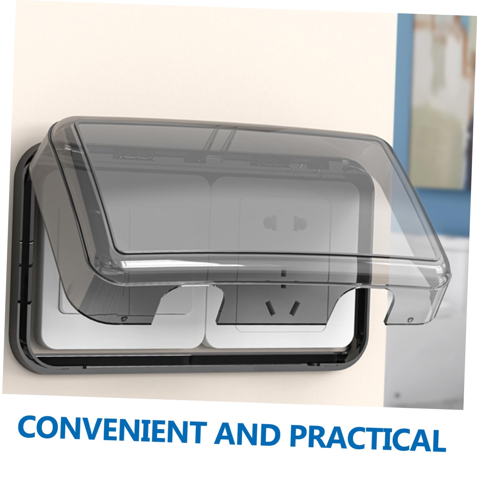 5 Pezzi Coprischermo Adesivo per Elettrica Cover Antispruzzo per Bagno Facile Installazione Resistente e Riutilizzabile Trasparente